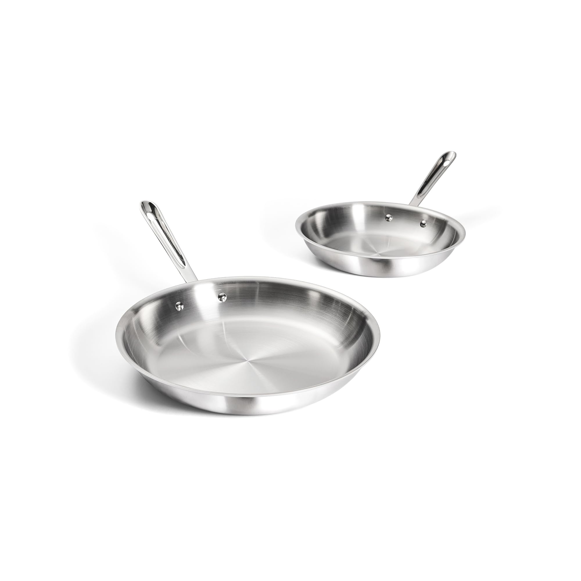 All-Clad D3® Stainless Steel Fry Pan Set, 10&amp;12-inch, Made in the USA