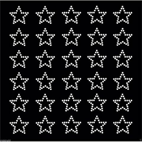 Clear 30 Star Iron-On Rhinestone Transfers Cover
