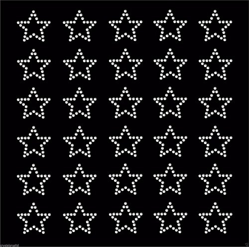 Cristal transparente de 30 estrellas, para planchar Cover
