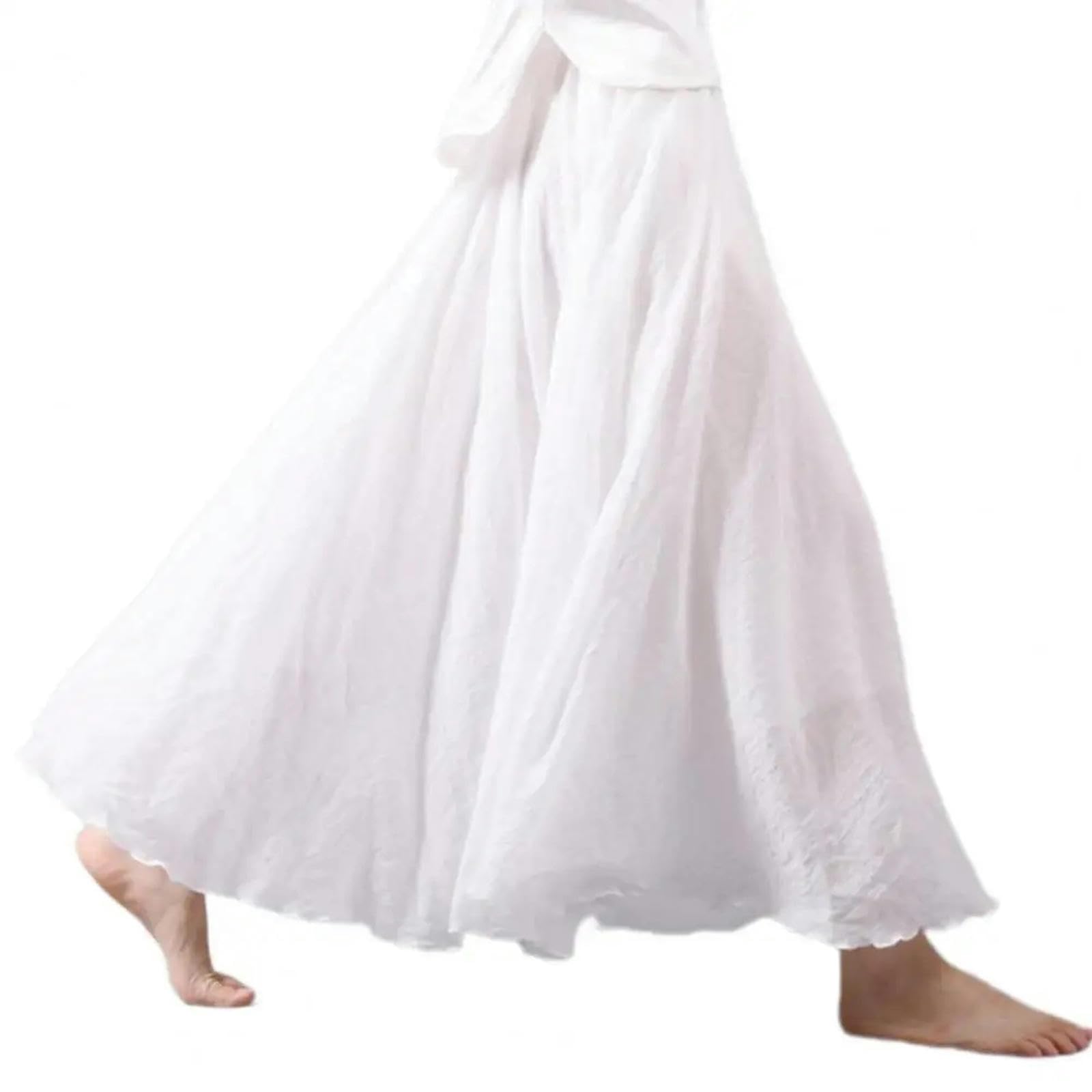 Gonna Lunga Donna Gonna in Vita Elastica in Vita Elastica Maxi Gonna Gonfie Lunghe da Donna con Orlo Fluido