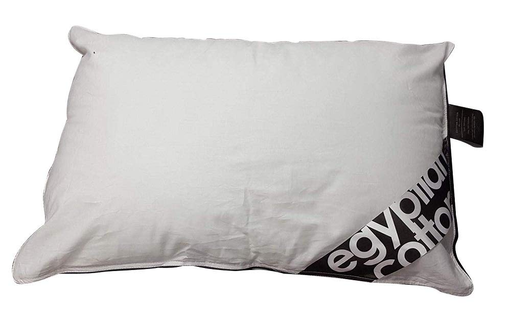 ComfyTrends Single Plain Cot Bed Pillow For Babies - 100% Egyptian Cotton Cover Filled With Pure Hollowfibre