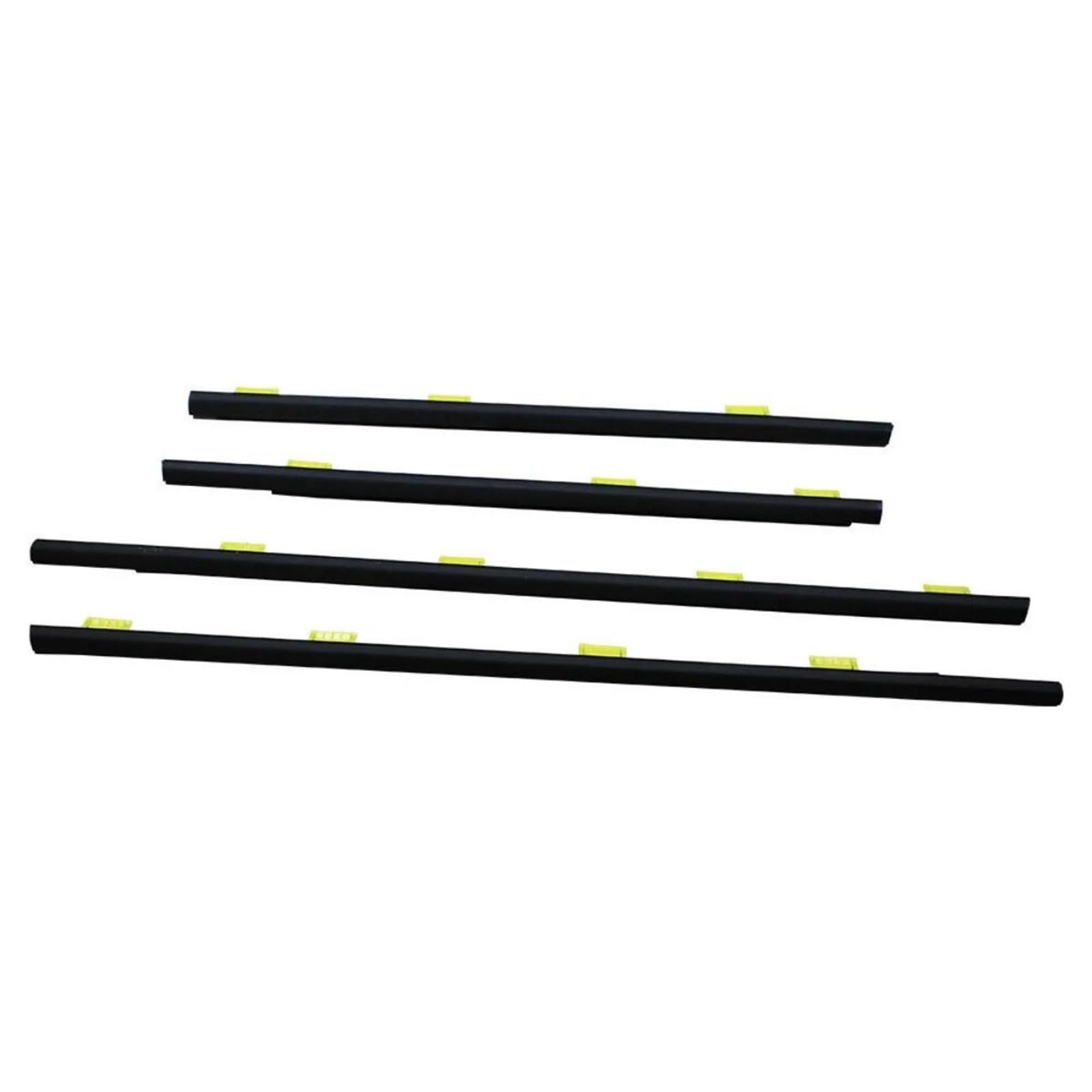 4Pcs Outdoor Car Window Weatherstrip Black for CRV 2002-2006 Moulding Trim Compartment