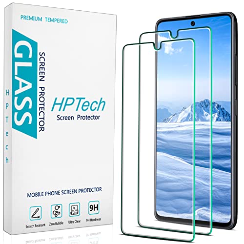 HPTech [2 Pack] Screen Protector for Samsung Galaxy A71 (4G/5G) / A72 (4G/5G) / A73 (5G) Tempered Glass Anti Scratch Case Friendly