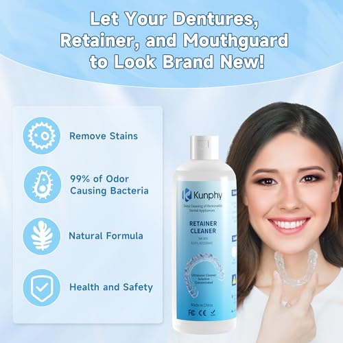Kunphy Retainer Cleaner Kunphy Ultrasonic Cleaner Solution-Professional Cleaning Of Retainers thumb #1