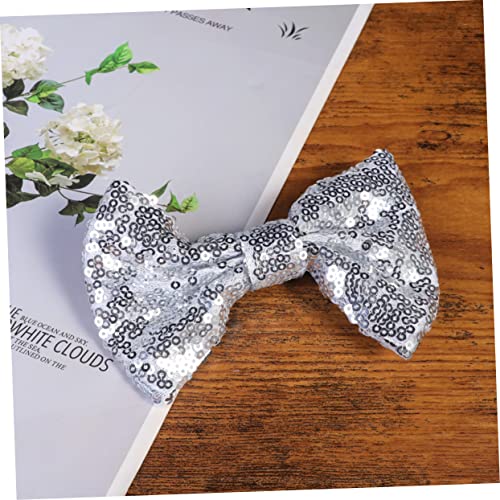 Lurrose 3pcs Braid Hair Clip Girl Bows Glitter Hair Clips Bowknot Hairbows Bow s Sequin Hair s for Girls Bow Tie Alligator Hairpin Hair for Kids Bowknot Ribbon Cute - Image 4