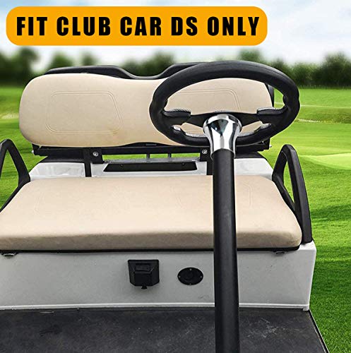 Leapgomax Club Car Ds Golf Cart Steering Wheel Adapter For Club Car Ds 1984+ Golf Cart Steering Wheel Mounting Adapter 5/6 Hole Steering Wheel Chrome Club Car Ds(Silver) #TOP5