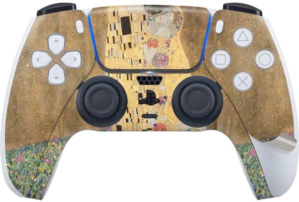 Skinit Decal Gaming Skin Compatible with PS5 Pro Bundle - Officially Licensed Klimt - The Kiss by Klimt Design
