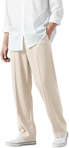 SAVAYO Men's Wide Leg Flared Track Pants | Korean Style Loose Fit Baggy Trousers | Multicolor Lycra Relaxed Fit Joggers Ca...