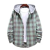 Caractéristiques: chemise à carreaux à manches longues, veste à capuche, poignets boutonnés, motif à carreaux classique, coupe régulière, fermeture boutonnée. Confortable à porter.