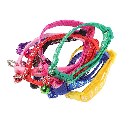 iplusmile 8Piezas Collar Ajustable Perros Colores Mezclados Collar Decorativo Mascotas