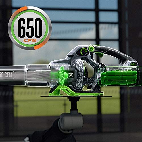 EGO Power+ LB6504 650 CFM Variable-Speed 56-Volt Lithium-ion Cordless Leaf Blower 5.0Ah Battery and Charger Included