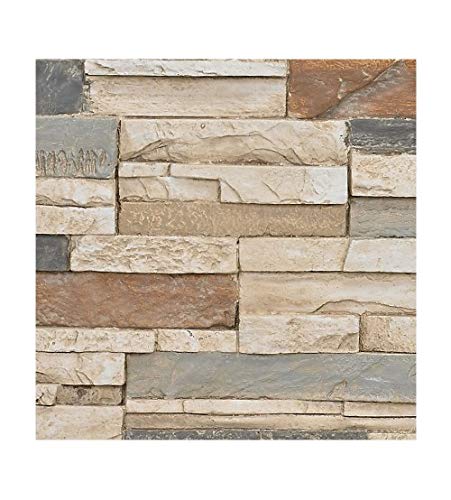 Faux Stone Wall Panel Sample - Veneer Stacked Stone Wall Siding - Durango...