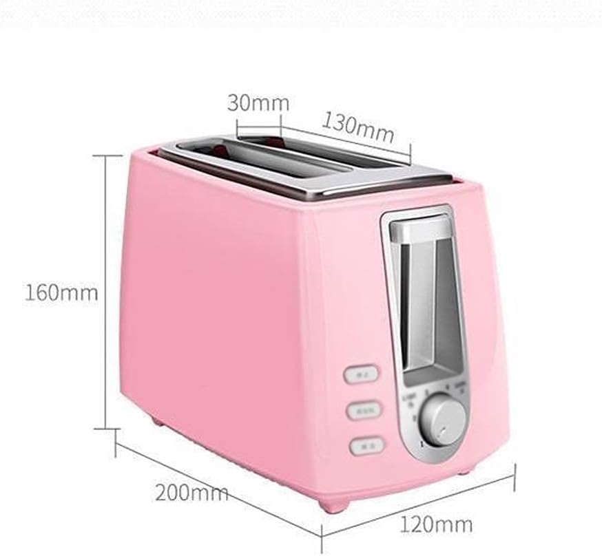 600W Small Bread Toaster Automatic Fast Heating Machine Breakfast Sandwich Baking Household Appliance (Color : Pink) (Blue)