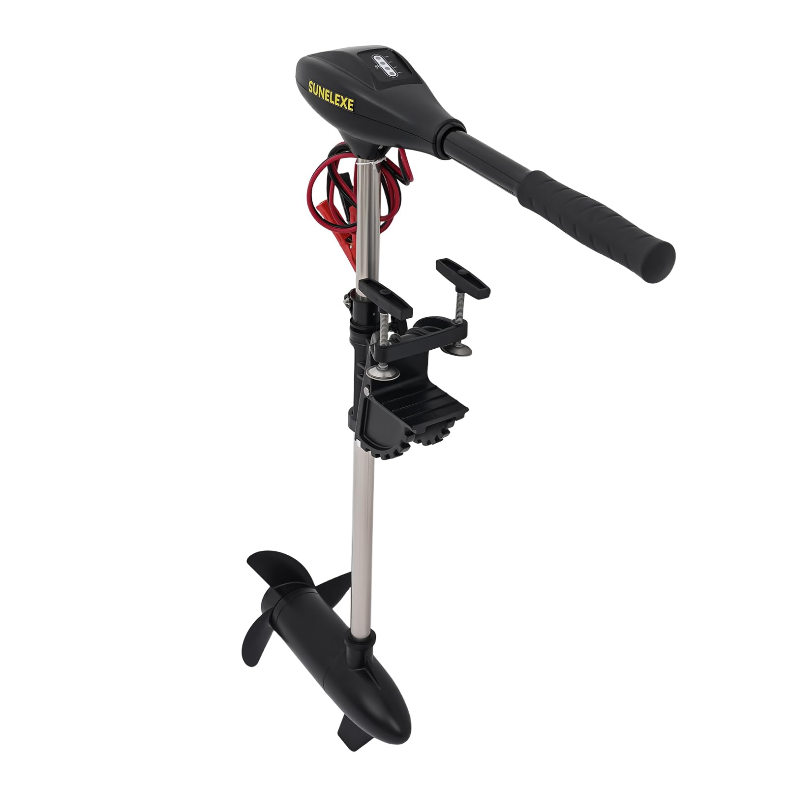 Motor fueraborda 12 V 40 lbs eléctrico barco con hélice de potencia, protección de circuito, abrazadera de batería, 1700 R/min eléctrico fueraborda para barcos de pesca, barcos auxiliares, botes