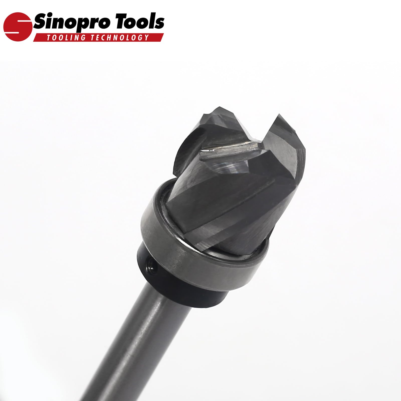 Fresa para fresas huecas de 8 mm, diámetro de corte de 19 mm, longitud de corte de 16 mm, radio de 3 mm, 3 mm de diámetro, 3 flautas de carburo de tungsteno para fresadora