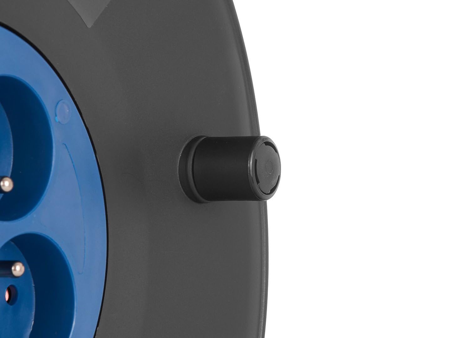 BSD Prolunga Elettrica a Bobina 40m con 4 Prese, Cavo Rame 3x1,5mm2, Ideale per Cantiere e Officina, Manovella per Riavvolgimento, Colore Nero, 7kg