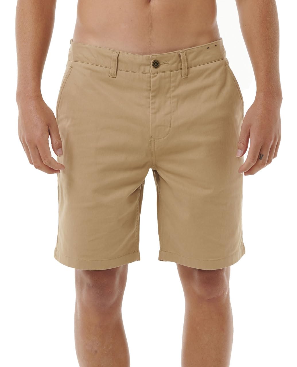 Rip Curl Men's Khaki Classic Surf Chino 19" Walkshorts, 32