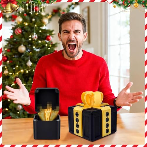 Nervige Geschenkbox – 3D-Gedruckte Annoying Gift Box mit Schrauben & Twist-Design, Prank-Geschenkbox in Farben, Lustige Gag Geschenkidee für Geburtstag, Weihnachten & Büro (G)