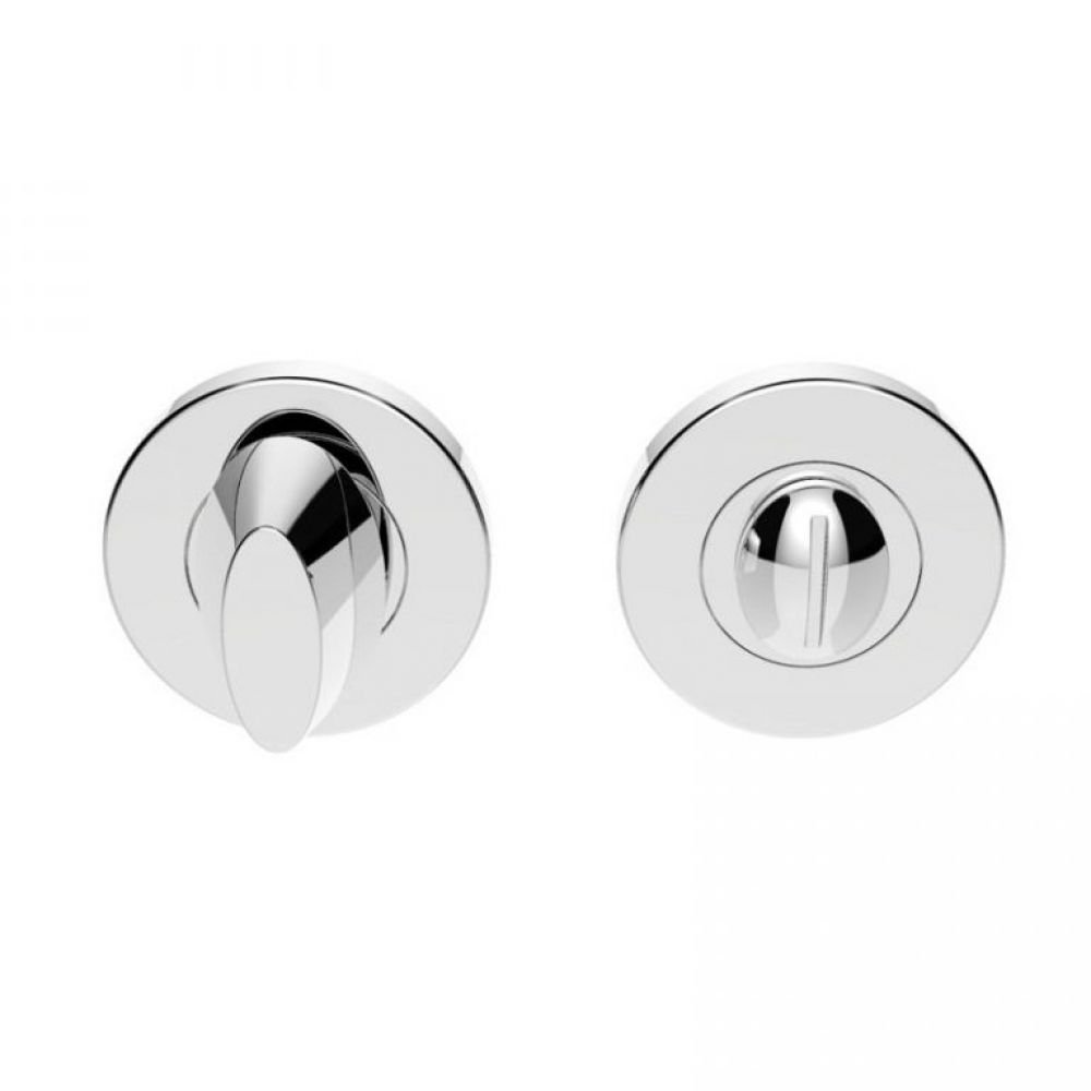 SZC004CP Chrome Plated Thumb Turn and Release on a concealed fix push on rose