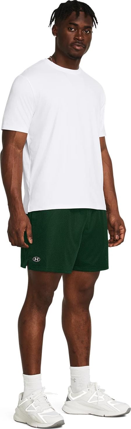 Under Armour - Mens Essential Mesh Shorts, Color Forest Green (301), Size: X-Large - Image 4