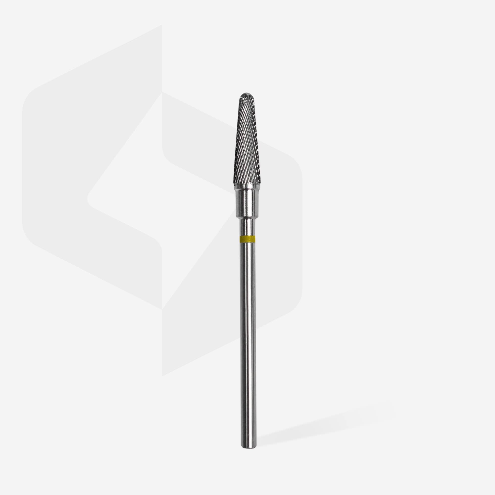 Drill Bit Nail acrylic gel polygel Carbide "Frustum" Yellow Staleks, 4mm