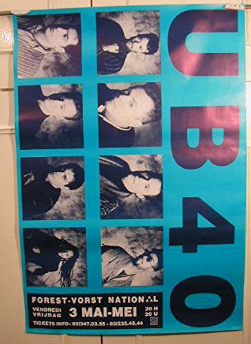 Affiche UB 40 ravivez vos souvenirs musicaux avec ce poster 67X97Cm