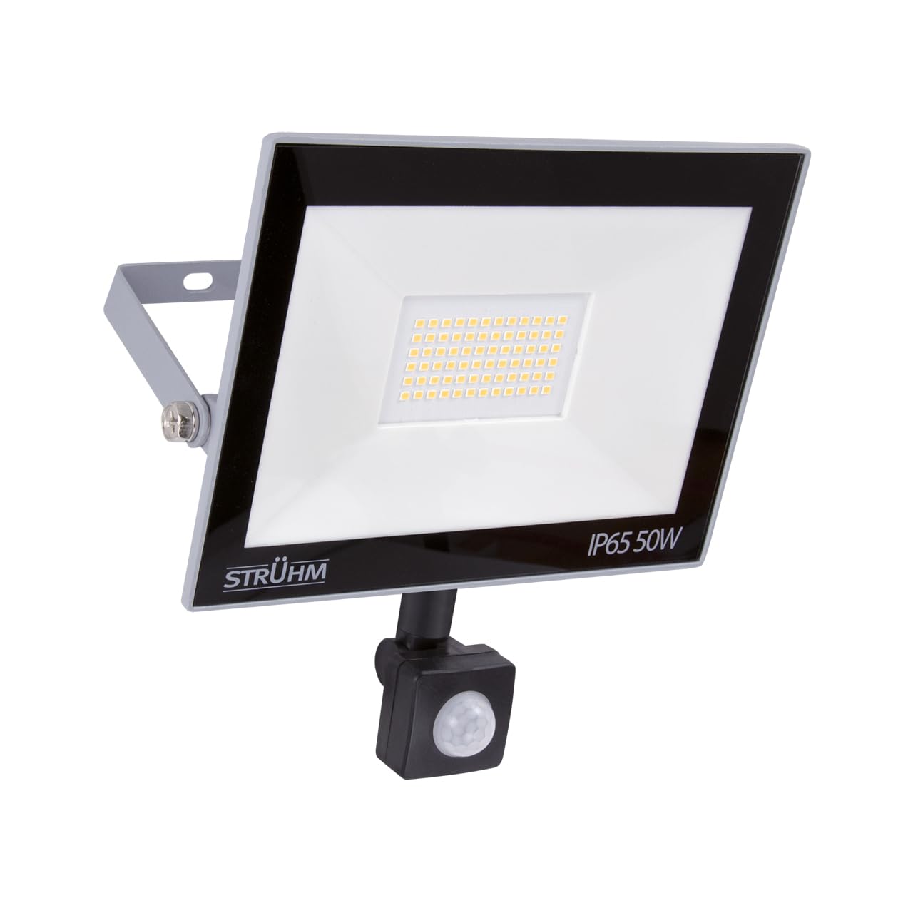LED Außenleuchte mit Bewegungsmelder IP65 22,9 cm breit 4200 K neutralweißes Licht 4420 lm hell Flutlicht Garten Strahler Wandlampe Outdoor