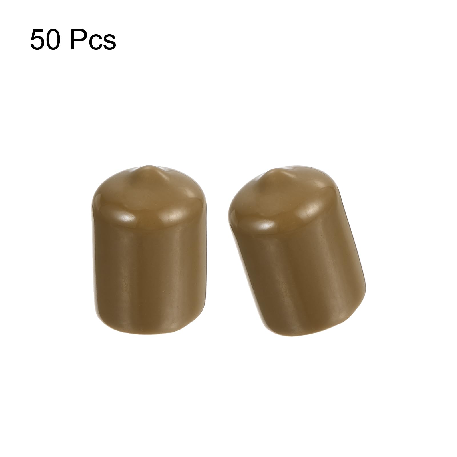 QUARKZMAN 10 stuks rubberen eindkappen 40 mm (1,6 inch) Id ronde eindkappen van vinyl schroefbeschermers transparant