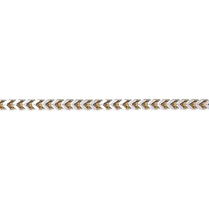 Amazon.com: Two-Tone Stainless Steel Square Wheat Chain