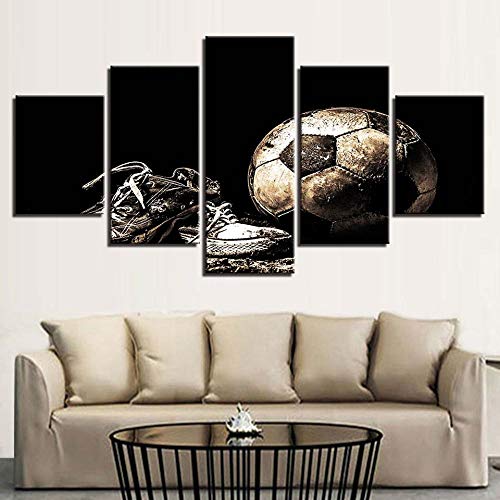 Tableau mural football et baskets pour déco chambre ado - 4