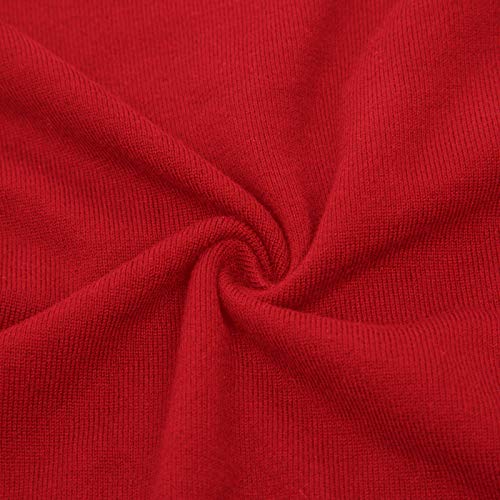 Plus Size Crew Neck Button Down Cardigans For Women(2Xl,Red) #TOP6