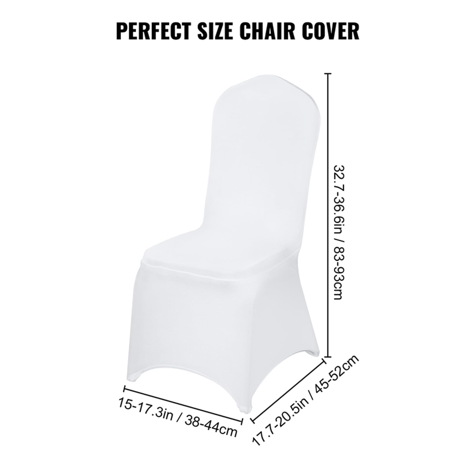 Lot de 2 housses de chaise extensibles en élasthanne pour chaises de fête, décoration de mariage, cérémonie et réception Beige