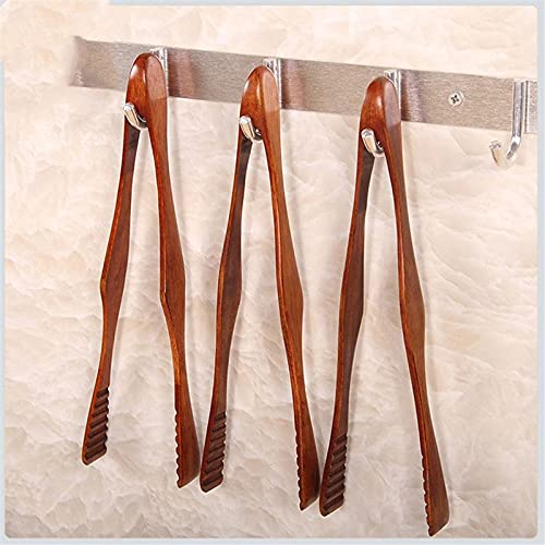 Pinzas de Cocina, 1 Pieza de Madera para Alimentos, Pinzas para Barbacoa, Pinzas para bistec, Pinzas para Pan, postres, Pasteles, Pinzas para bufé, Utensilios de Cocina.