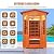 Outdoor Sauna 2 Person Sauna Infrared Saunas Dry Sauna Room Red Cedar and Canadian Fir Wood Wooden 120V Sauna Spa 2080W 48.8 * 38.19 * 81.89inch
