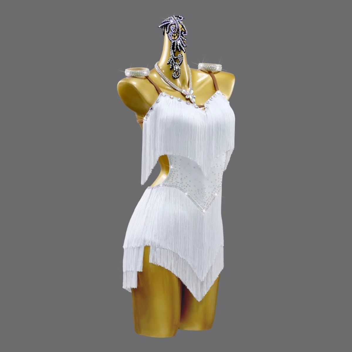 Latin Dance Dress for Women Fringe Salsa Rumba Chacha Dancewear Ballroom Competition Dresses
