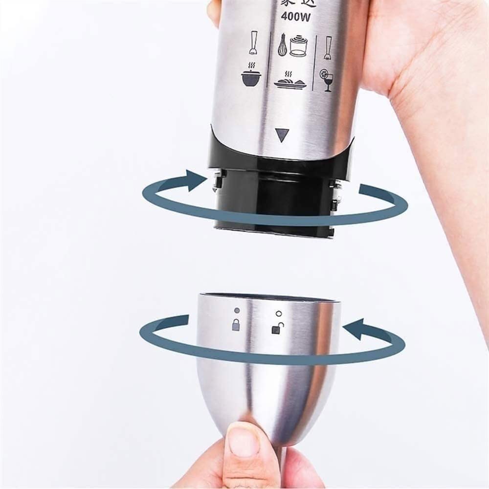 5 w 1 blender ręczny do zanurzania, ręczny blender ręczny z ostrzami ze stali nierdzewnej 304, rozdrabniacz, kubek, młynek, idealny do koktajli, jedzenia dla niemowląt, sosów, przecierów, zup