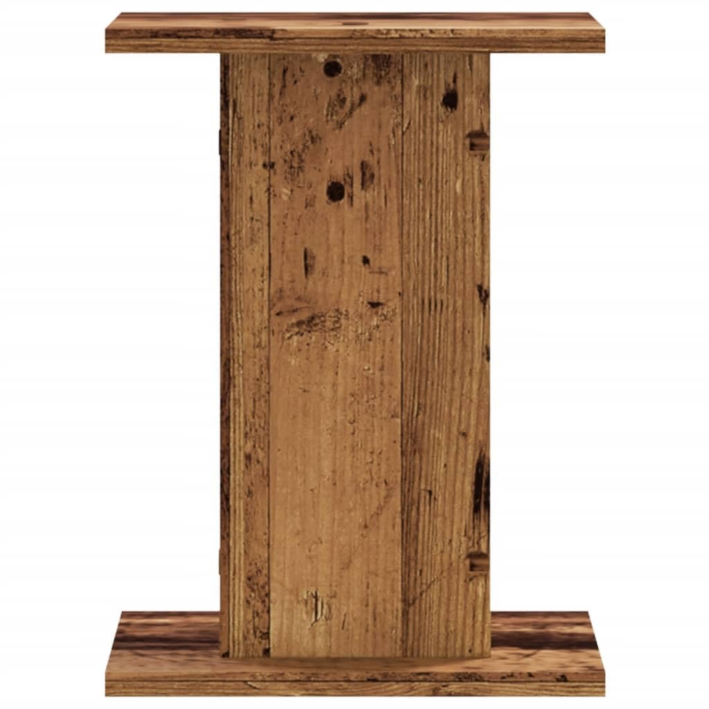 vidaXL Podstawki pod głośniki, 2 szt., stare drewno, 30x30x40 cm, stojak na głośnik, podstawka do głośnika, podstawki do głośników, stojak pod głośnik