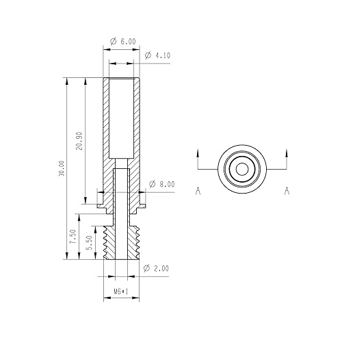 Miniatura 6 de POLISI3D Nano recubierto Ender 3 Neo Bimetálico Heatbreak Liso Titanio Cobre Garganta Todo Metal Compatible con Creality Ender 3 V2 NeoMax Neo, CR6