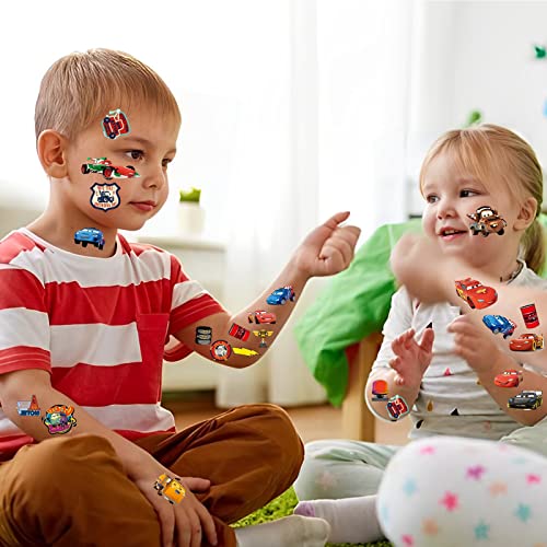 Tatuaggi per Bambini Cars, 8 Fogli 200PCS Tatuaggi...
