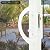 HILLMASTER Replacement Mortise Lock 45° and White Latch Lever for Patio Door Handle Set Mortise Style Non-keyed Sliding Patio Glass Door Handles, Fits 3-15/16” Screw Hole Spacing
