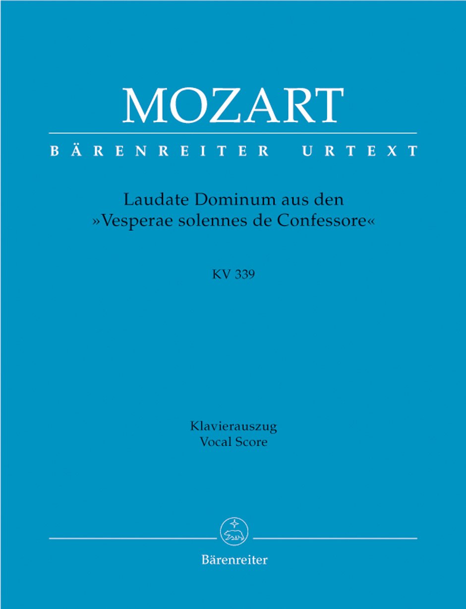 Laudate Dominum K.339 from the Vesperae solennes de Confessore - Solemn Vespers (Vocal Score)
