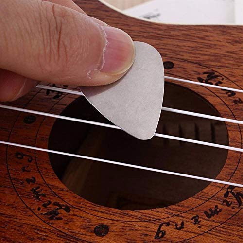 Dmsc . 100pcs Argent Guitare électrique Médiator Guitare métal Choix Basse en Acier Inoxydable No Logo Impression Forme… - Les Beatles, Paul McCartney, John Lennon, RIngo Starr, George Harrison Dmsc . 100pcs Argent Guitare électrique Médiator Guitare métal Choix Basse en Acier Inoxydable No Logo Impression Forme… – Image 3