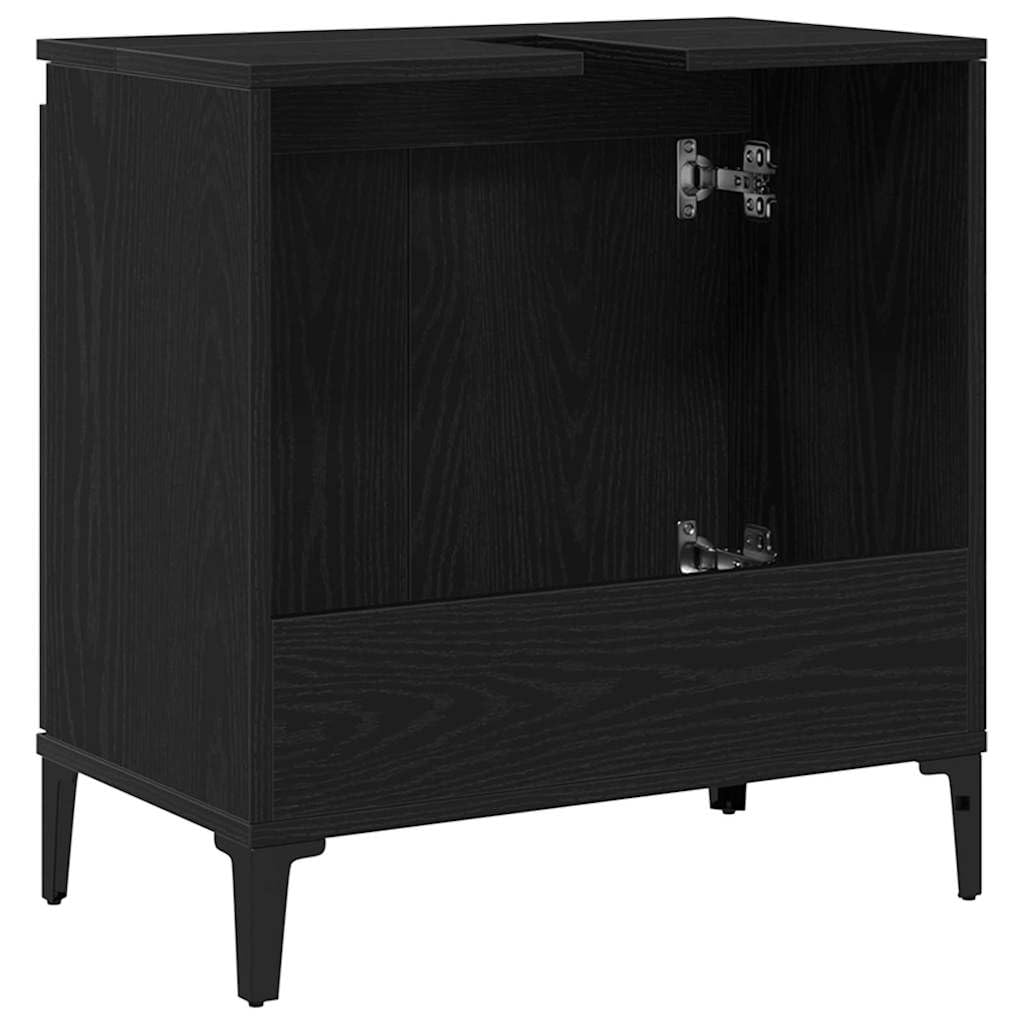 Mobile Lavabo Bagno Rovere Nero 58 x 33 x 60 cm