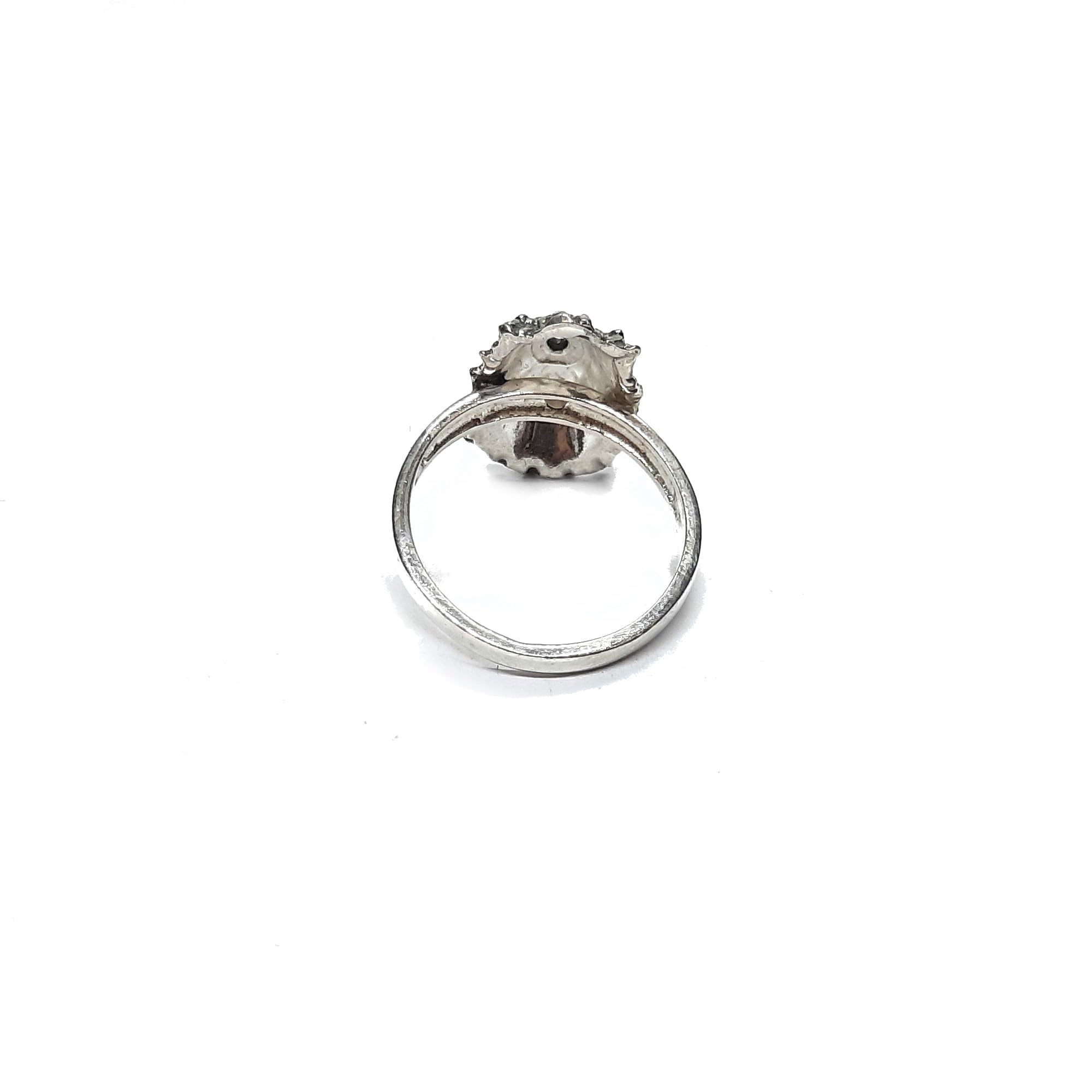 Elegante anillo de mujer de plata esterlina sólida 925 concha de mar