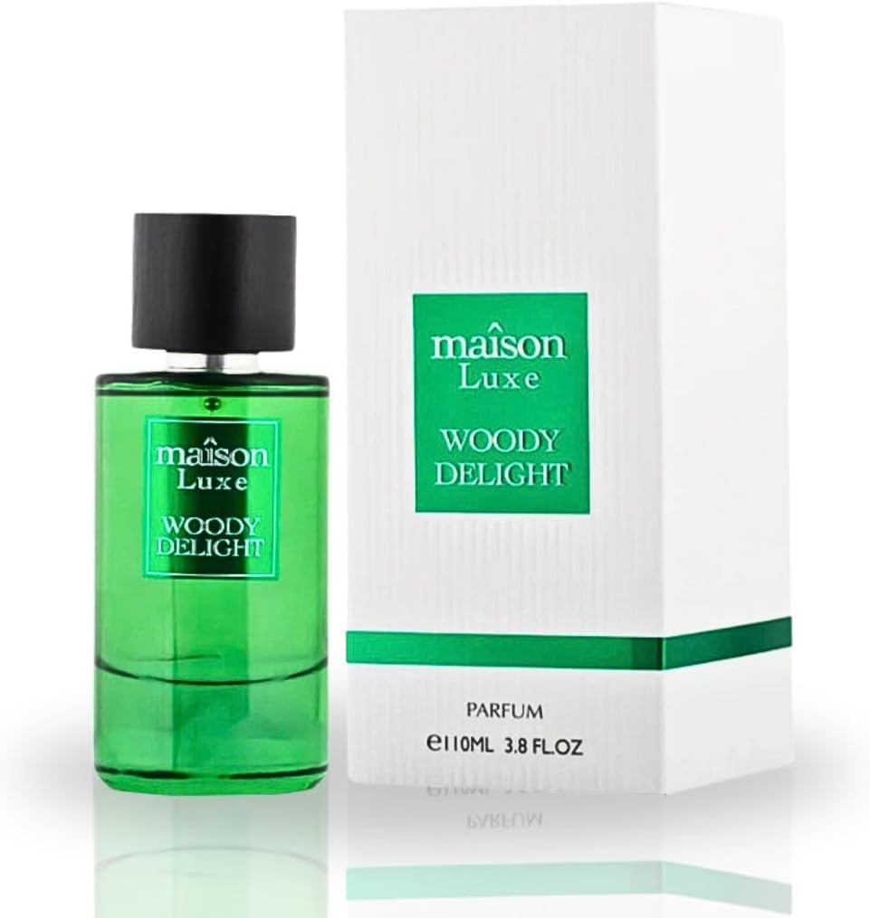 Hamidi MAISON LUXE WOODY DELIGHT Eau De Parfum Spray 110ML (3.8 OZ) Long Lasting Perfume for Women & Men, Indulge Yourself In The Essence Of Nature with this Captivating Fragrance, Unisex Perfume