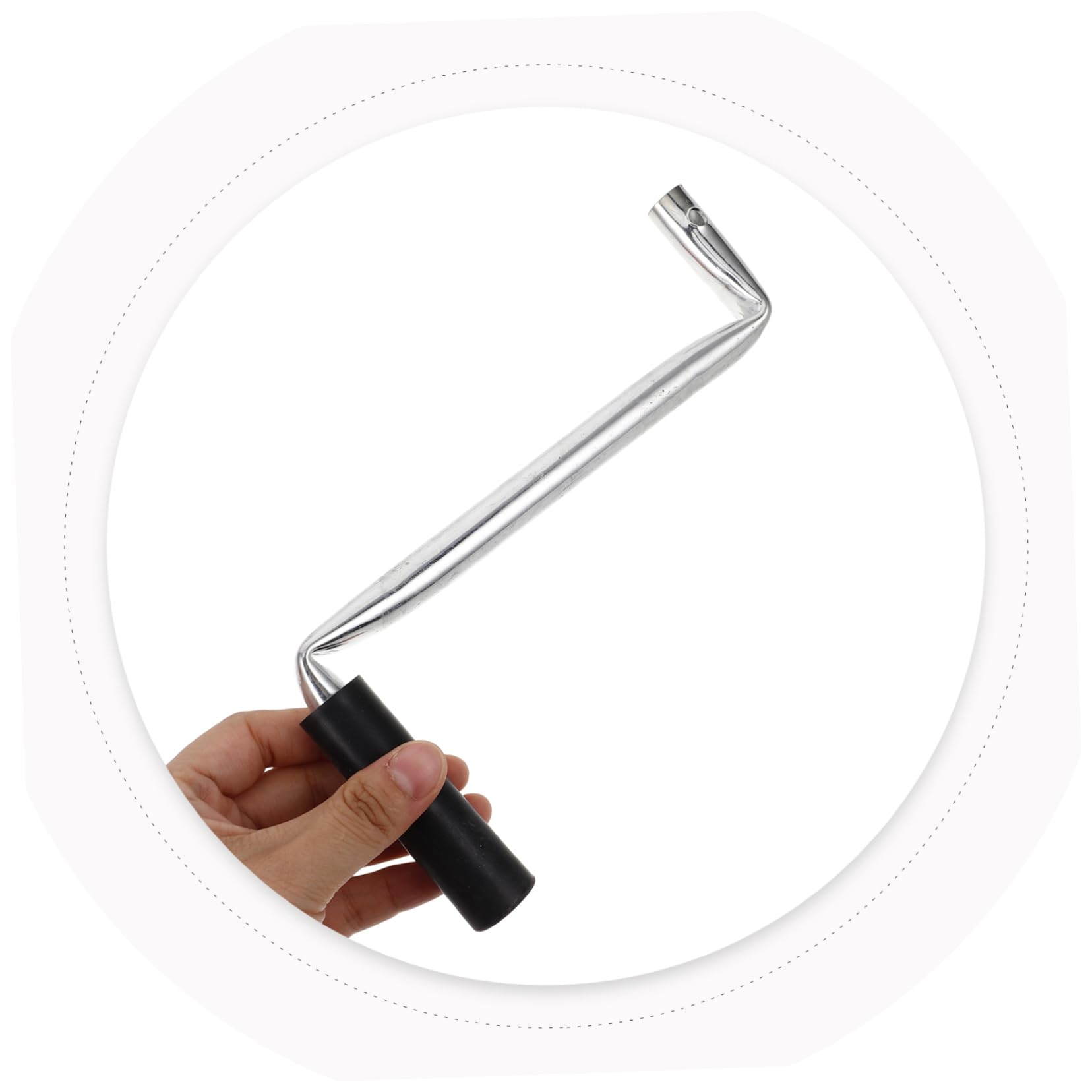Kisangel Manivelle Manuelle pour Serrage Mécanisme D'enroulement de Film en Alliage D'aluminium, Accessoire Fiable et Polyvalent pour Installation en Jardin Extérieur Plusieurs Styles