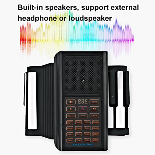 Roll Up Flexible Piano avec pédale Bluetooth MIDI Clavier éducatif Piano Haut-parleur intégré et 128 tons Portable Hand… - Les Beatles, Paul McCartney, John Lennon, RIngo Starr, George Harrison Roll Up Flexible Piano avec pédale Bluetooth MIDI Clavier éducatif Piano Haut-parleur intégré et 128 tons Portable Hand… – Image 5
