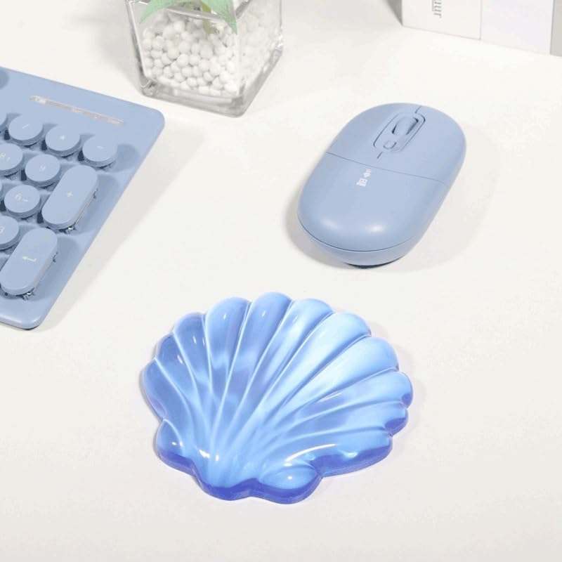 Solid Color Refreshing Transparent Shell Pad Desktop Hand Pillow Cute Non-Slip Small Protective Brace(Style 7) image 2