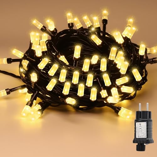 SALCAR 8m 50er LED Lichterkette Weihnachtsbaum, 31V...
