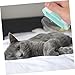 VANZACK Cat Hair Removal Comb and Massage Brush for Shedding Gentle Grooming Tool for Long Haired Cats Easily Removes Loose Fur Tangles and Dander Non-Slip Handle for Comfortable Grip